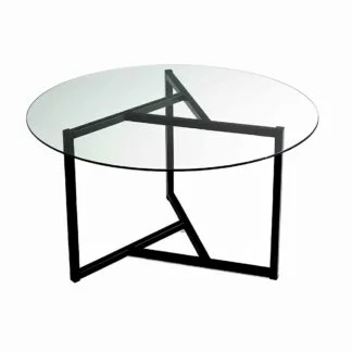 Herralex | El Prisma | Mesa de centro de herrería minimalista redonda para sala