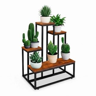 Herralex | La Escalera Forja | Base alta para macetas de herrería para interior o exterior