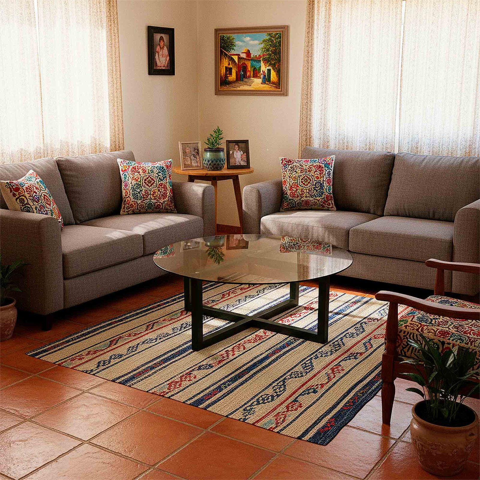 Herralex | La Kross | Mesa de centro redonda para sala de herrería - Image 15